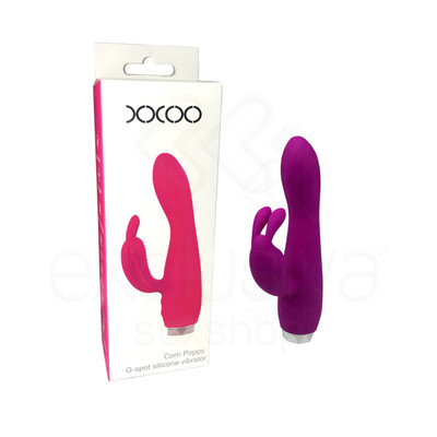 Foto 1 do produto XXOO Corn Poppy - Vibrador de Ponto G e Estimulador de Clitóris no Formato de Coelho com 10 Modos de Vibração - 12 x 3,1 cm | Cor: Roxo