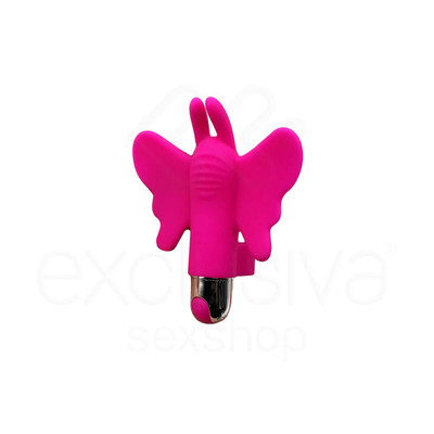 Foto 2 do produto XXOO Fingertip Butterfly - Dedeira Estimuladora de Clitóris com Formato de Borboleta e 10 Modos de Vibração - 11 x 9 cm | Cor: Pink