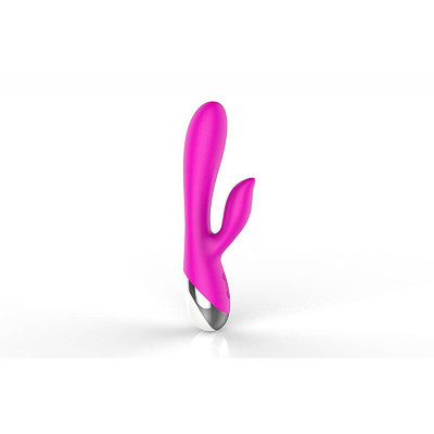 Foto 1 do produto Vibrador Estimulador de Ponto G e Clitóris em Silicone com 10 Modos de Vibração - XXOO First Love | 11 x 3,6 cm | Cor: Roxo