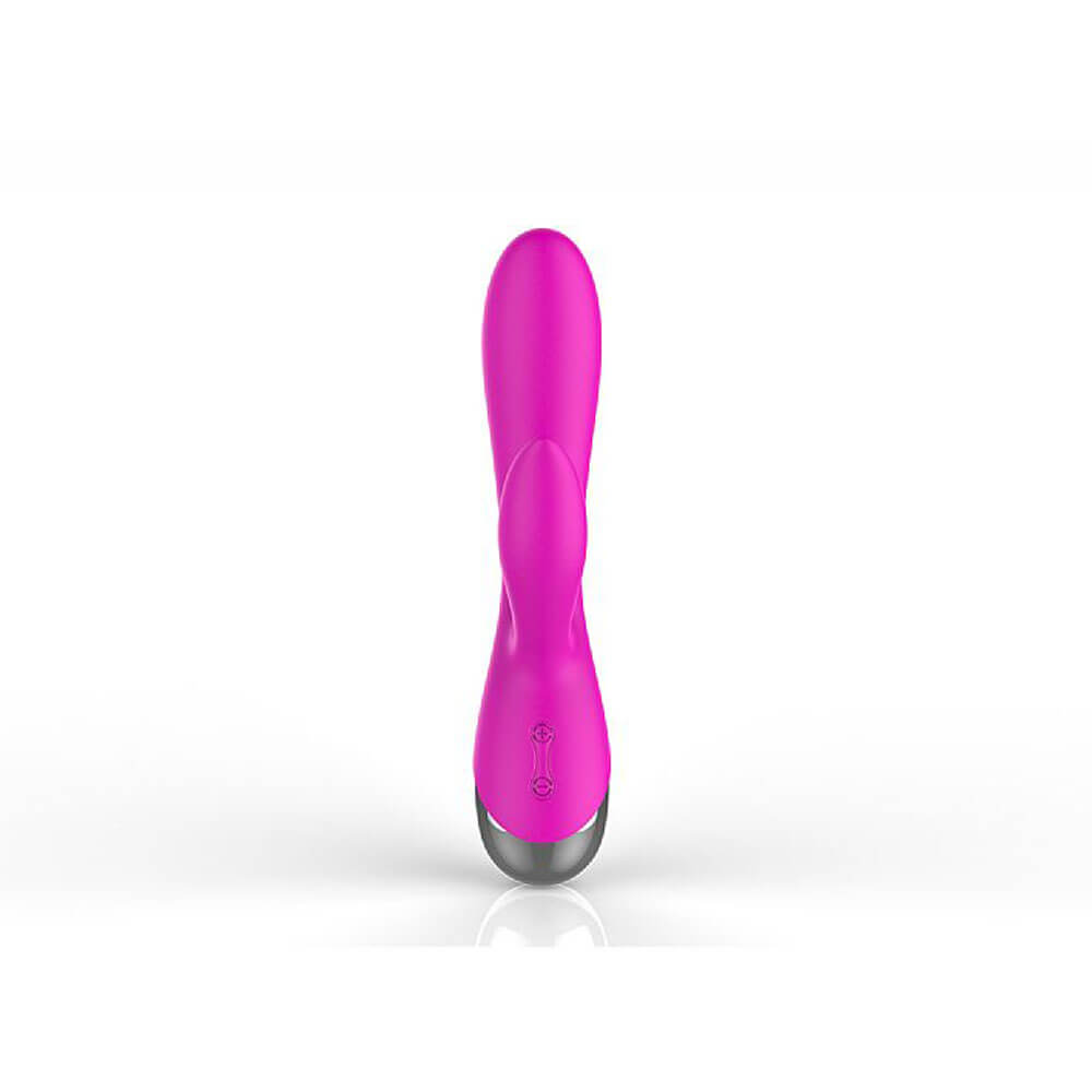 Vibrador Estimulador de Ponto G e Clitóris em Silicone com 10 Modos de Vibração - XXOO First Love | 11 x 3,6 cm | Cor: Roxo - 4