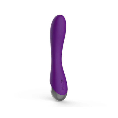Foto 3 do produto XXOO Green Baby - Vibrador Estimulador de Ponto G e Clitóris Recarregável com 10 Modos de Vibração e Corpo Flexível - 12 x 4,1 cm | Cor: Roxo