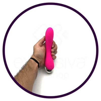 Foto 4 do produto XXOO Green Baby - Vibrador Estimulador de Ponto G e Clitóris Recarregável com 10 Modos de Vibração e Corpo Flexível - 12 x 4,1 cm | Cor: Pink