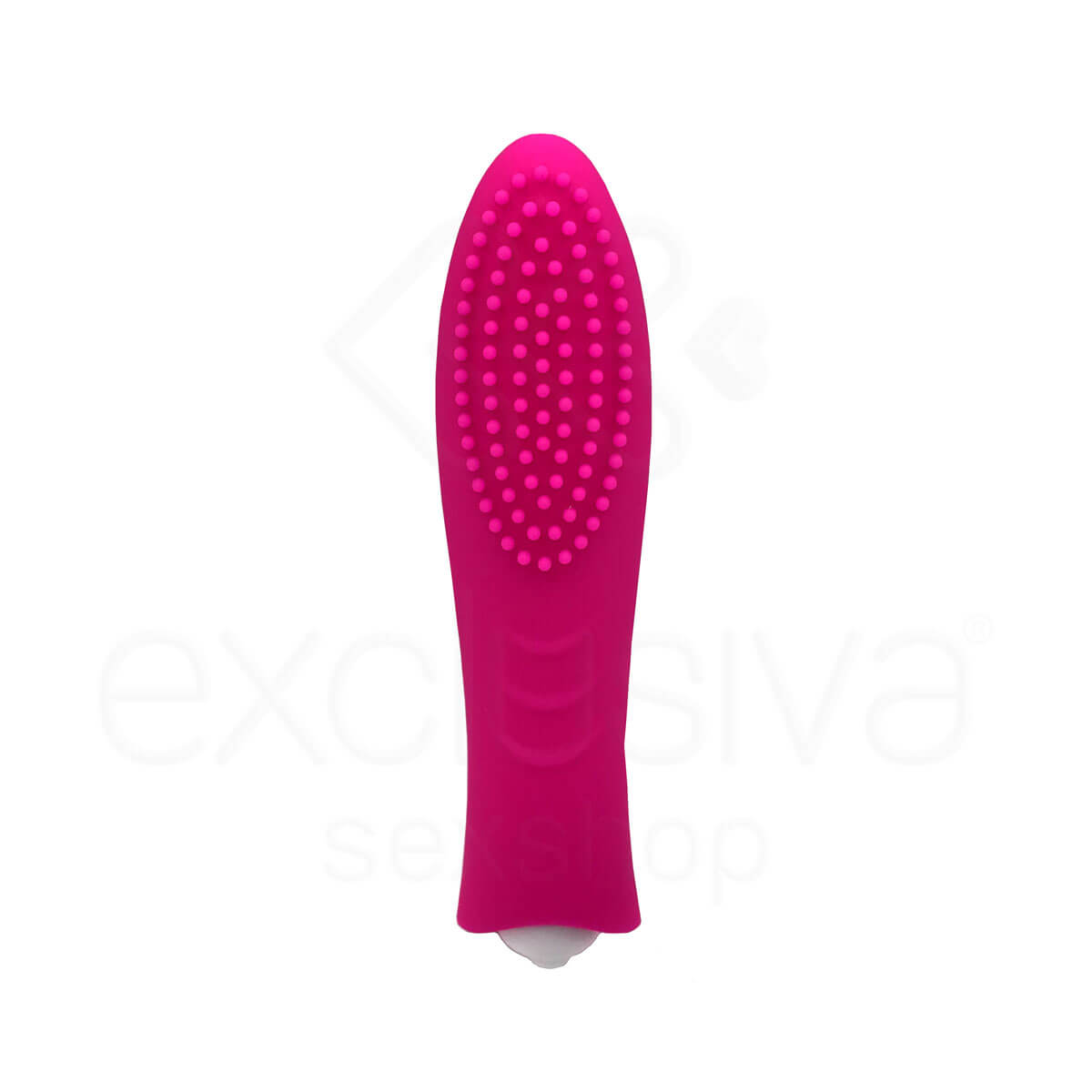Estimulador de Clitóris em Silicone com Cerdas Massageadoras, Textura Anelar e Vibração Única - XXOO Honey Tongue G-Spot Silicone Vibrator - 10 x 3 cm | Cor: Pink - 3