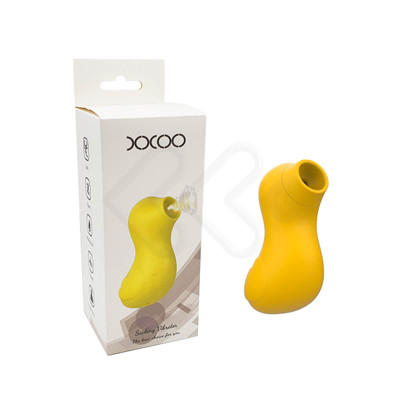 Foto 1 do produto Estimulador de Clitóris Recarregável em Silicone no Formato de Patinho com 7 Modos de Pulsação - XXOO Green Baby | 8,3 x 4,9 cm