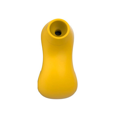 Foto 2 do produto Estimulador de Clitóris Recarregável em Silicone no Formato de Patinho com 7 Modos de Pulsação - XXOO Green Baby | 8,3 x 4,9 cm