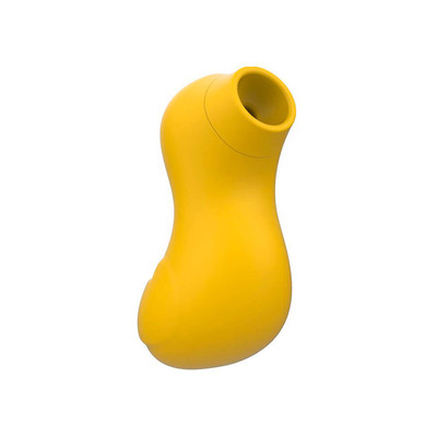Foto 3 do produto Estimulador de Clitóris Recarregável em Silicone no Formato de Patinho com 7 Modos de Pulsação - XXOO Green Baby | 8,3 x 4,9 cm