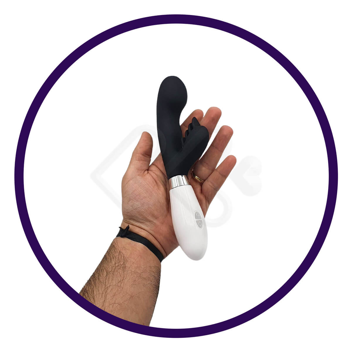 Vibrador Estimulador de Ponto G e Clitóris com Cerdas Massageadoras e 10 Modos de Vibração - XXOO - 9,2 x 3,3 cm | Cor: Preto - 6