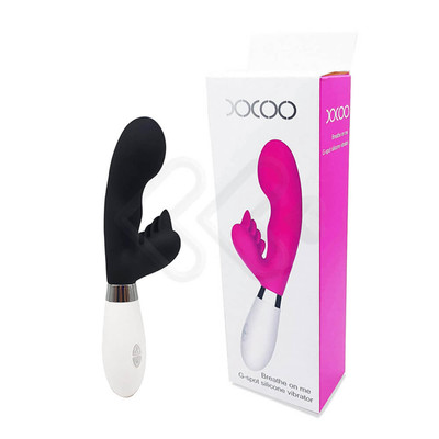 Foto 1 do produto Vibrador Estimulador de Ponto G e Clitóris com Cerdas Massageadoras e 10 Modos de Vibração - XXOO - 9,2 x 3,3 cm | Cor: Preto