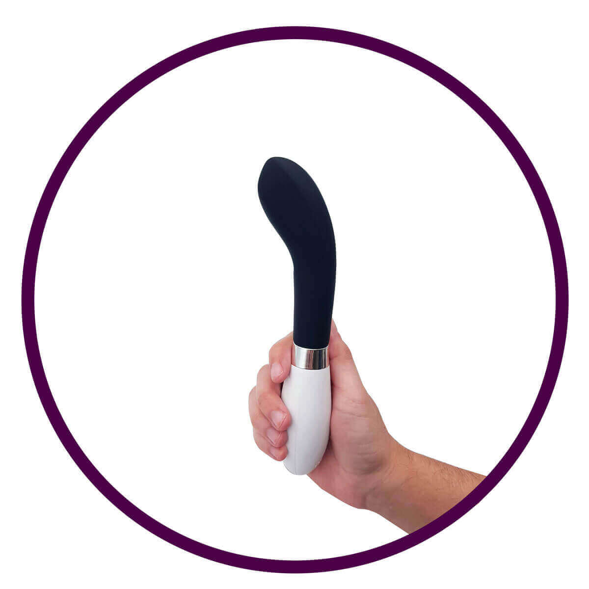 XXOO - Vibrador Estimulador de Ponto G em Silicone com 10 Modos de Vibrações 12 x 3 cm  | Cor: Preto - 4