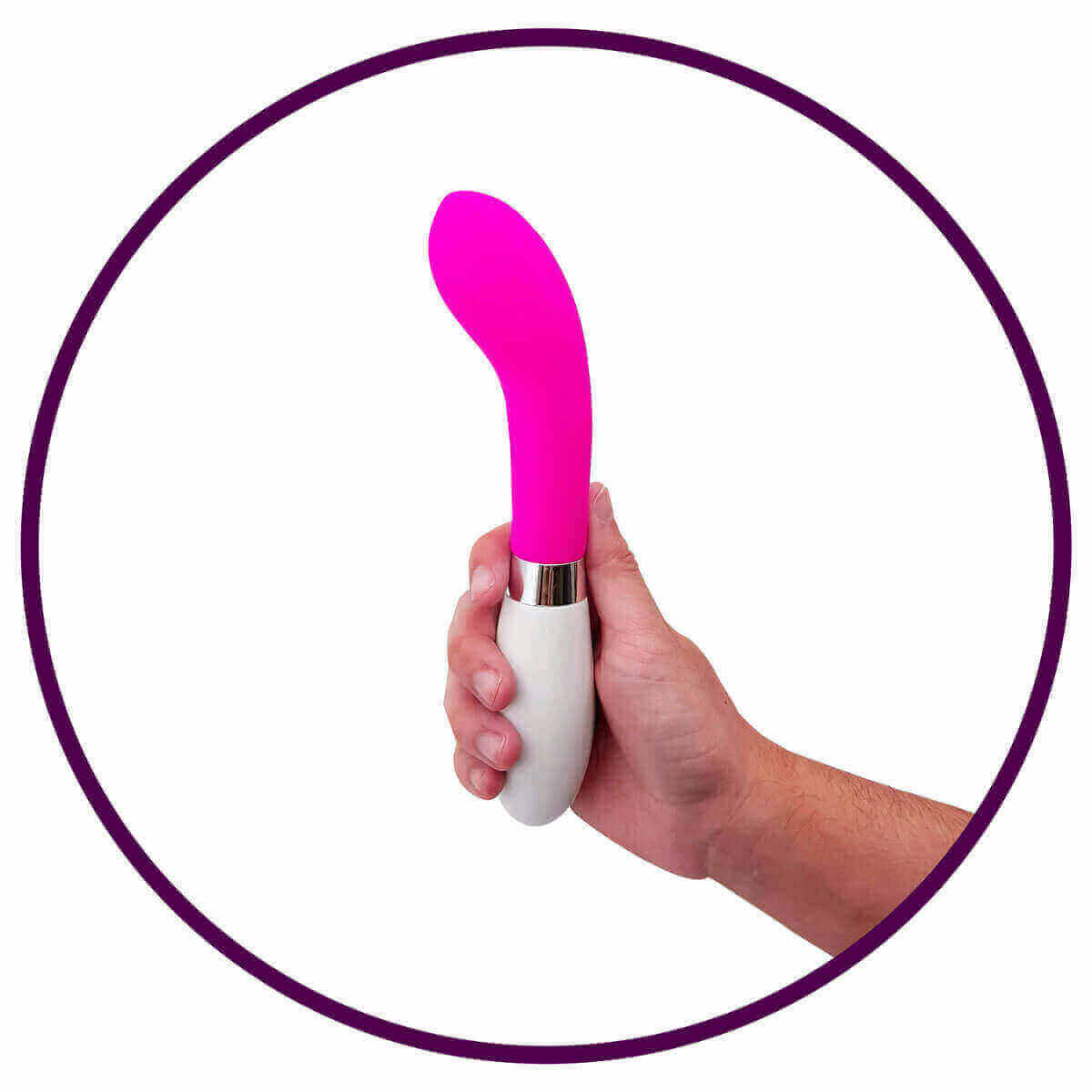 XXOO - Vibrador Estimulador de Ponto G em Silicone com 10 Modos de Vibrações 12 x 3 cm  | Cor: Rosa - 4