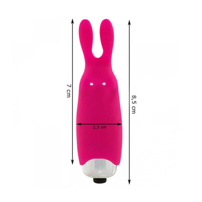 Foto 5 do produto XYZ Pocket Vibe - Cápsula Vibratória em Forma de Coelho com 10 Modos de Vibração - 8,5 x 2,3 cm | Cor: Rosa