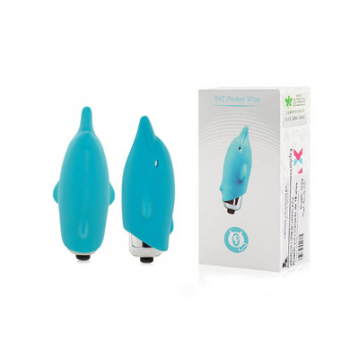 Foto 1 do produto Cápsula Vibratória em Forma de Golfinho com 07 Modos de Vibração - XYZ Pocket Vibe - 8,5 x 3,1 cm
