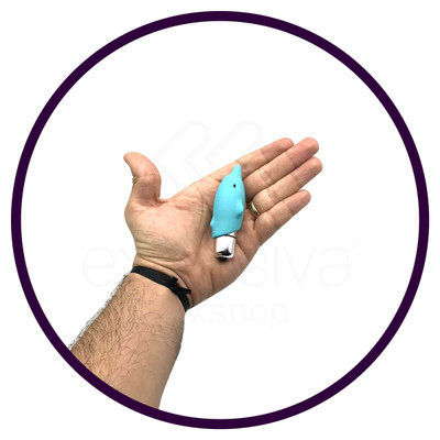 Foto 5 do produto Cápsula Vibratória em Forma de Golfinho com 07 Modos de Vibração - XYZ Pocket Vibe - 8,5 x 3,1 cm