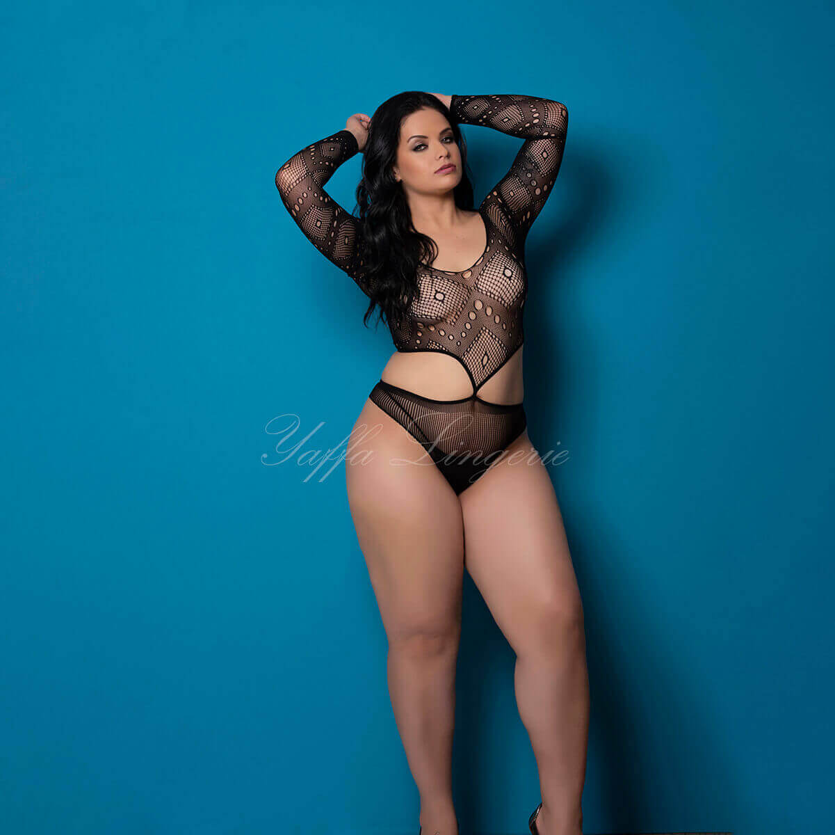 Body com Manga Ciganinha e Costas Nuas - Yaffa Lingerie | Veste do P 36 até o Plus Size 46 - 1