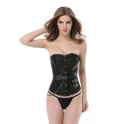 Foto 1 do produto Yaffa Lingerie - Corselet com Fivelas e Corrente | Disponível em 4 Tamanhos