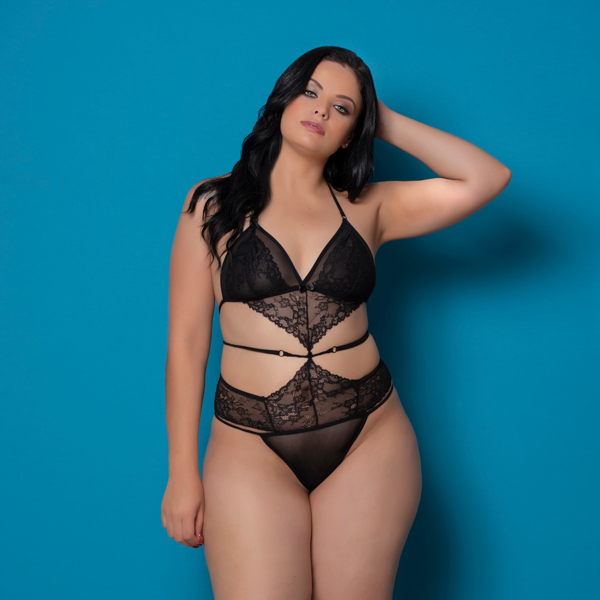 Body Strappy de Renda com Costas Nuas - Yaffa Lingerie Deluxe Edition | Disponível em 3 Tamanhos - 3
