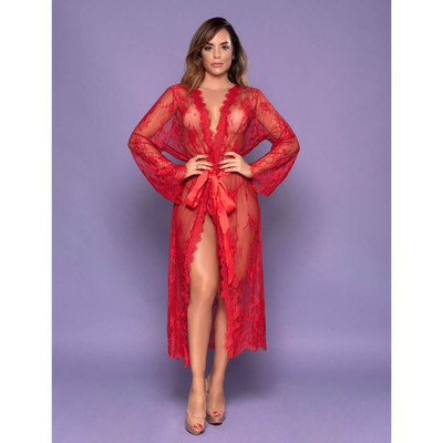 Foto 8 do produto Yaffa Lingerie Deluxe Edition - Robe Tule - Veste do P 36 até o Plus Size 46 | Disponível em 3 Cores