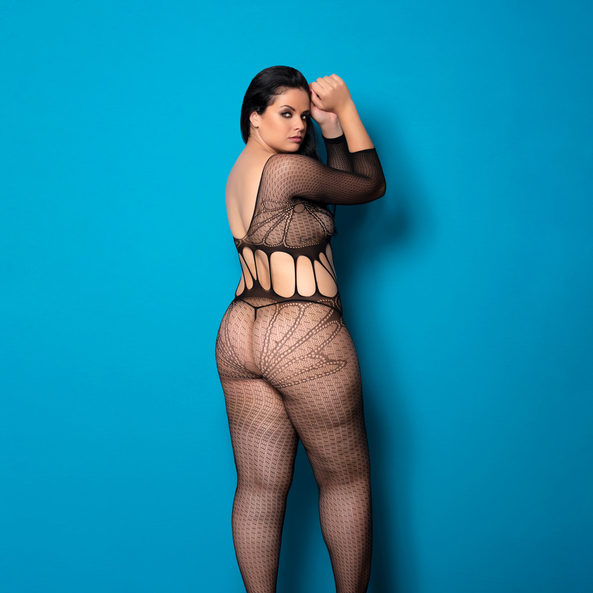 Macacão sem Costura com Manga Longa e Recortes - Yaffa Lingerie | Tamanho Único - 6