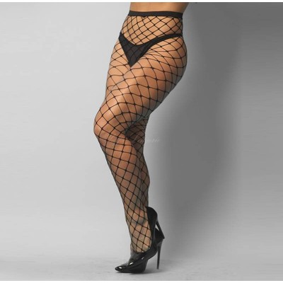 Meia Calça Arrastão com Espaço Médio - Yaffa Lingerie | Tamanho Único | Disponível em 3 Cores