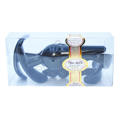 Foto 2 do produto Yam Balls  - Kit com 4 Plugs Anais em Diferentes Formas e Tamanhos | Cor: Preto
