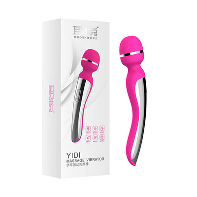Foto 1 do produto Yidi - Vibrador Massageador Recarregável em Silicone Soft Touch com 12 Modos de Vibração - 21,5 x 4 cm