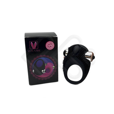 You Vibe - Anel Peniano em Silicone com Cerdas Estimuladoras de Clitóris e Cápsula Vibratória - 7,1 x 5,7 cm