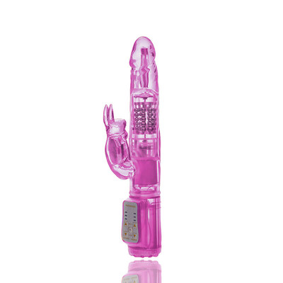 Foto 2 do produto Vibrador Rotativo com Estimulador Clitoriano em Formar de Coelho - You Vibe Mini Vibration Rod | 22 x 3 cm | Disponível em 2 Cores
