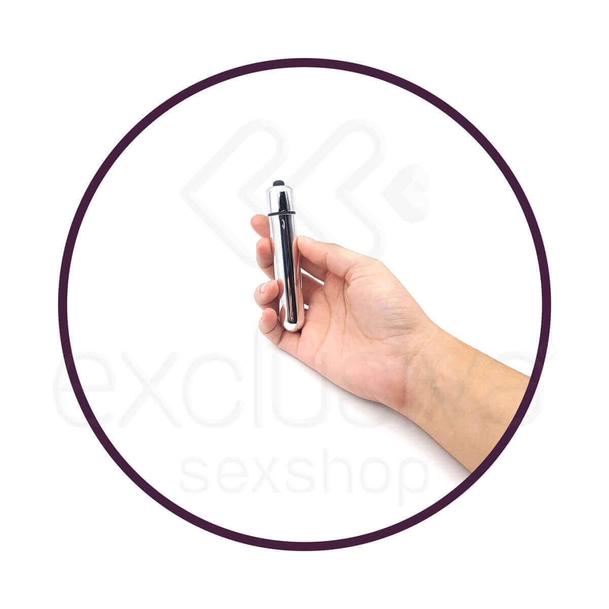 You Vibe Power Bullet - Cápsula Vibratória com 10 Modos de Vibração - 9 x 1,5 cm | Cor: Prata - 2