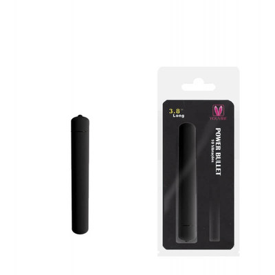 Foto 1 do produto You Vibe Power Bullet - Cápsula Vibratória com 10 Modos de Vibração - 9 x 1,5 cm | Cor: Preto