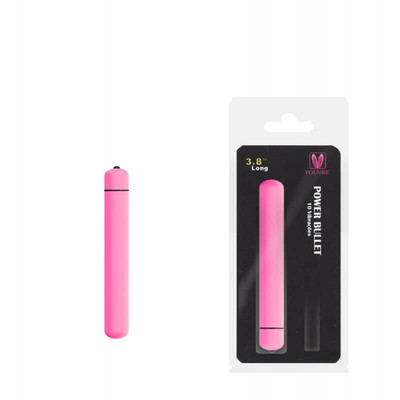 Foto 1 do produto You Vibe Power Bullet - Cápsula Vibratória com 10 Modos de Vibração - 9 x 1,5 cm | Cor: Rosa