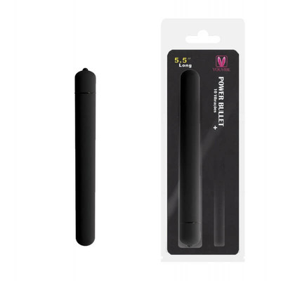 Foto 1 do produto You Vibe Power Bullet Clássico - Cápsula Vibratória com 10 Modos de Vibração - 13,5 x 1,5 cm | Cor: Preto
