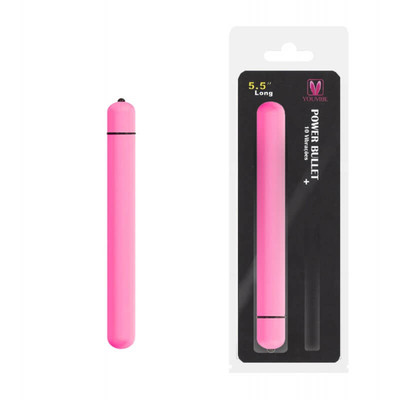 Foto 1 do produto You Vibe Power Bullet Clássico - Cápsula Vibratória com 10 Modos de Vibração - 13,5 x 1,5 cm | Cor: Rosa