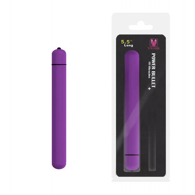 Foto 1 do produto You Vibe Power Bullet Clássico - Cápsula Vibratória com 10 Modos de Vibração - 13,5 x 1,5 cm | Cor: Roxo