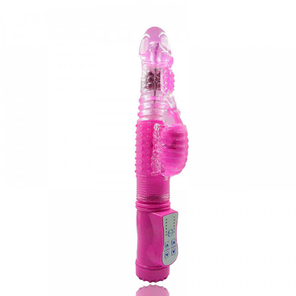 Vibrador Rotativo com 36 Modos de Vibração e Estimulador Clitoriano - You Vibe - 13 x 3,4 cm  | Cor: Rosa - 2