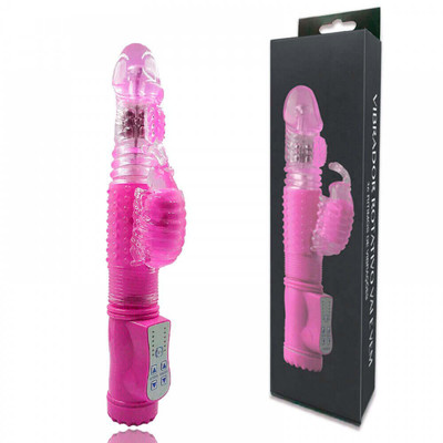 Foto 1 do produto Vibrador Rotativo com 36 Modos de Vibração e Estimulador Clitoriano - You Vibe - 13 x 3,4 cm  | Cor: Rosa