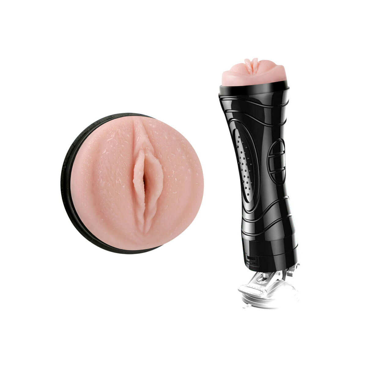 YouVibe Bussy Vibration Ultra Simulation - Masturbador Lanterna em Cyberskin em Forma de Vagina com Vibração Multivelocidade e Ventosa Removível - 2