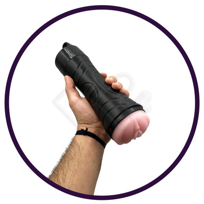 Foto 8 do produto YouVibe Bussy Vibration Ultra Simulation - Masturbador Lanterna em Cyberskin em Forma de Vagina com Vibração Multivelocidade e Ventosa Removível