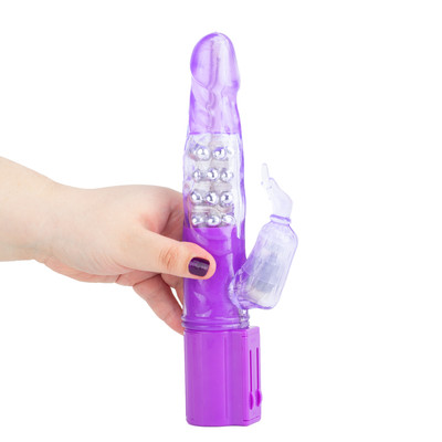 Vibrador Rotativo Estimulador de Ponto G e Clítoris em TPR com Multivelocidade e Nódulos  - YouVibe | 15 x 3,5 cm | Disponível em 2 Cores