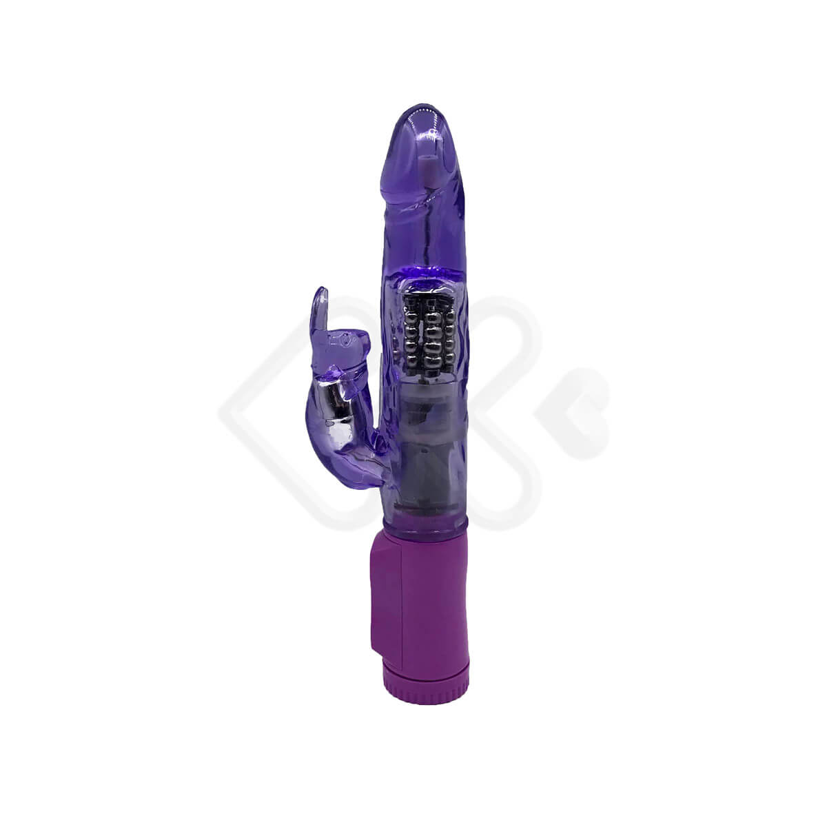 YouVibe - Vibrador de Ponto G com 3 Modos de Rotação e Estimulador de Clitóris no Formato de Coelho com 7 Modos de Vibração - 12,3 x 3 cm | Cor: Roxo - 3