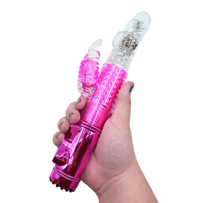 Vibrador Rotativo com Estimulador de Clítoris em Formato de Borboleta, 36 Modos de Vibração e 6 Velocidades - YouVibe | 11,8 x 3,4 cm | Disponível em 3 Cores