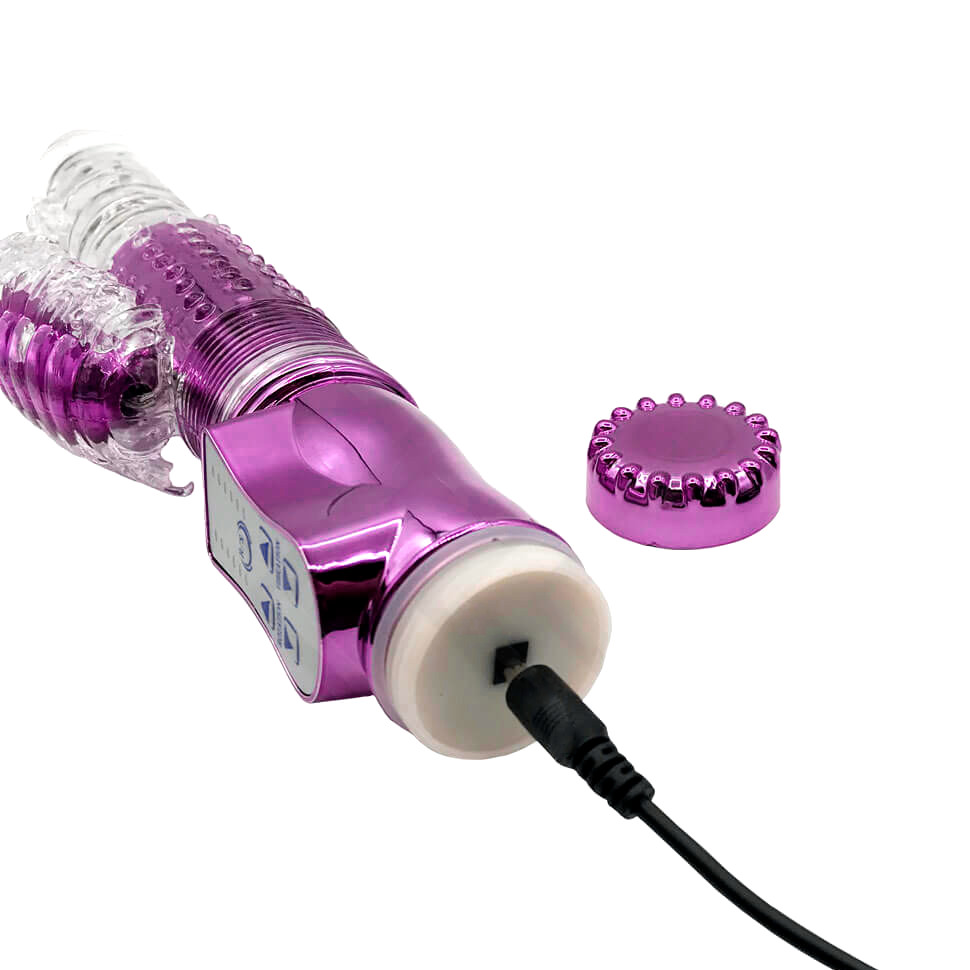 Vibrador Rotativo Recarregável com Estimulador de Clítoris Borboleta, 36 Modos de Vibração e 6 Modos de Velocidade - Youvibe | 11,8 x 3,4 cm | Disponível em 3 Cores - 5