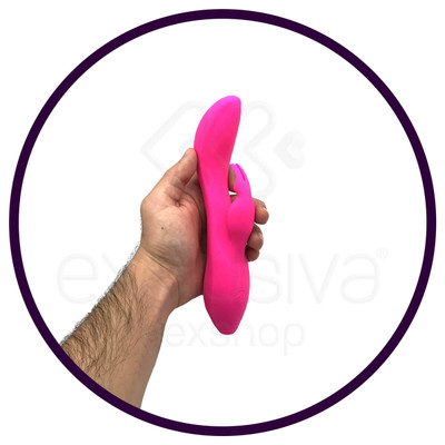 Foto 3 do produto Yuanse Brenda - Vibrador Estimulador de Ponto G e Clítoris em Forma de Coelho com 7 Modos de Vibração e Movimento "Vai e Vem" .