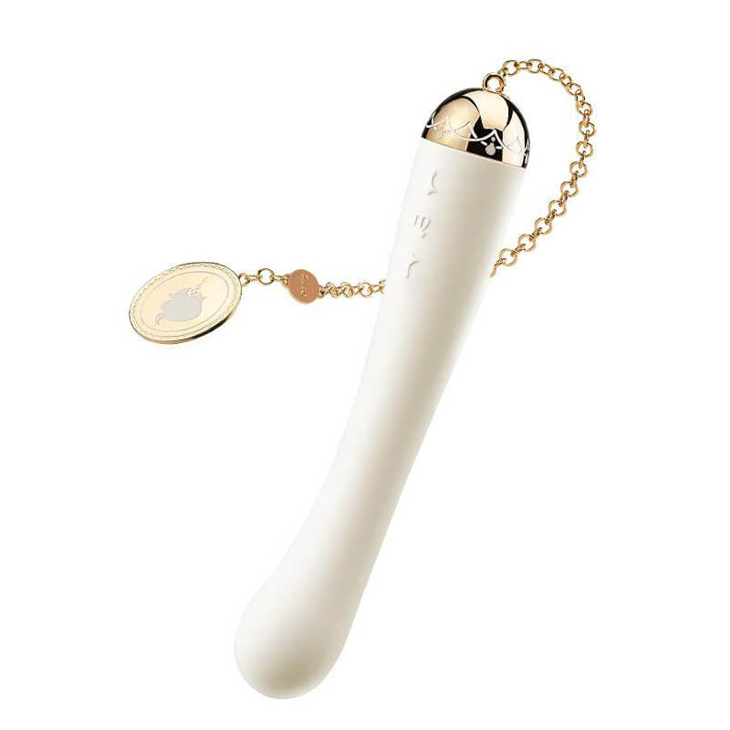 Vibrador Estimulador de Ponto G Recarregável com 8 Modos de Vibração, Folheamento em Ouro 18K e À Prova De Água - ZALO Lolita Momoko - 18 x 3 cm | Disponível em 4 Cores - 2