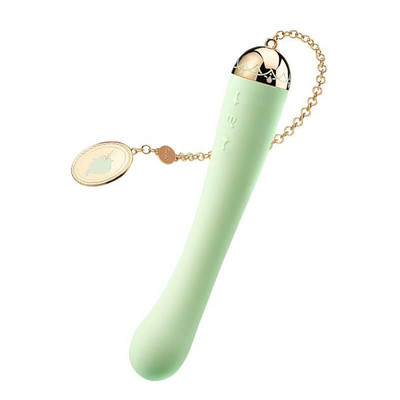 Foto 6 do produto Vibrador Estimulador de Ponto G Recarregável com 8 Modos de Vibração, Folheamento em Ouro 18K e À Prova De Água - ZALO Lolita Momoko - 18 x 3 cm | Disponível em 4 Cores