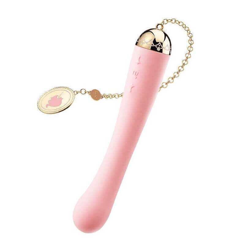 Vibrador Estimulador de Ponto G Recarregável com 8 Modos de Vibração, Folheamento em Ouro 18K e À Prova De Água - ZALO Lolita Momoko - 18 x 3 cm | Disponível em 4 Cores - 10