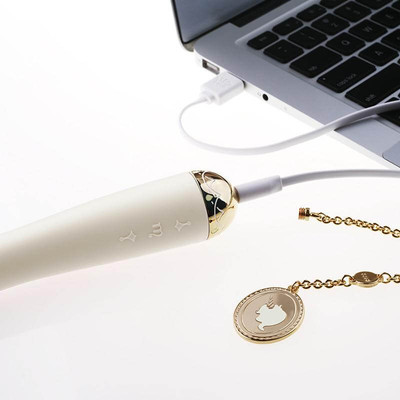Foto 3 do produto Vibrador Estimulador de Ponto G Recarregável com 8 Modos de Vibração, Folheamento em Ouro 18K e À Prova De Água - ZALO Lolita Momoko - 18 x 3 cm | Disponível em 4 Cores