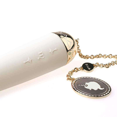 Foto 4 do produto Vibrador Estimulador de Ponto G Recarregável com 8 Modos de Vibração, Folheamento em Ouro 18K e À Prova De Água - ZALO Lolita Momoko - 18 x 3 cm | Disponível em 4 Cores