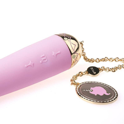 Vibrador Estimulador de Ponto G Recarregável com 8 Modos de Vibração, Folheamento em Ouro 18K e À Prova De Água - ZALO Lolita Momoko - 18 x 3 cm | Disponível em 4 Cores