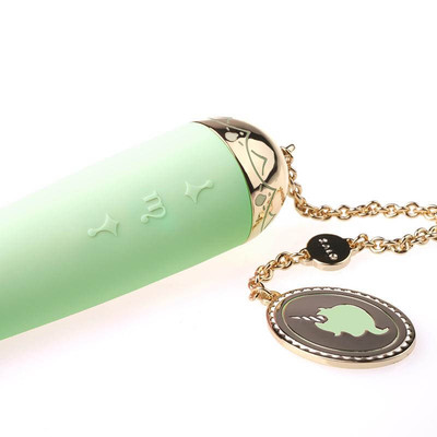Foto 8 do produto Vibrador Estimulador de Ponto G Recarregável com 8 Modos de Vibração, Folheamento em Ouro 18K e À Prova De Água - ZALO Lolita Momoko - 18 x 3 cm | Disponível em 4 Cores