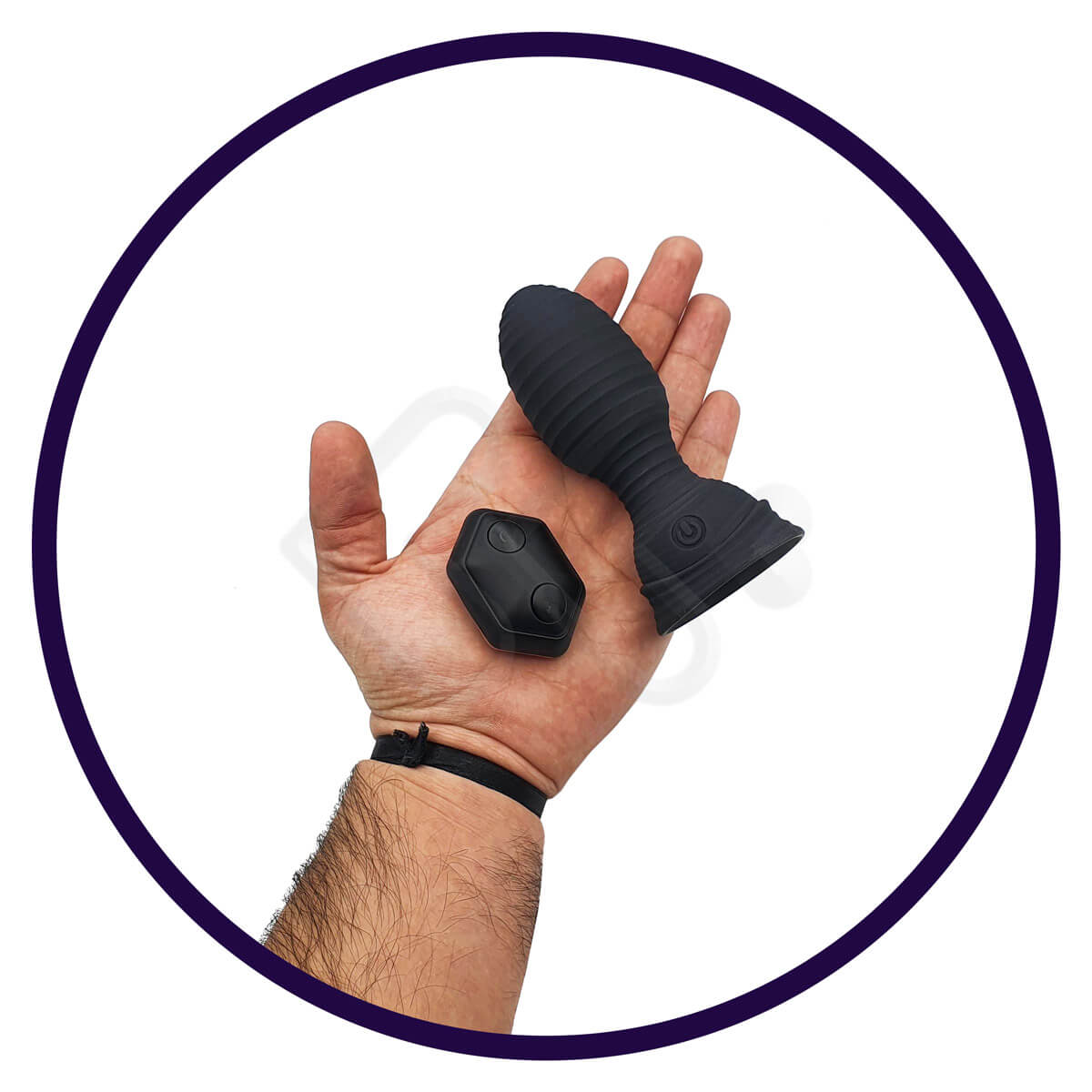 Plug Anal Inflável com Controle Remoto sem Fio, 7 Modos de Vibração e Inflação - Zero Tolerance Shape Shifter - 8 x 4,1 cm - 6